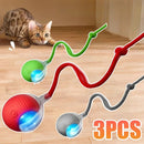 New Cat Interactive Ball Toy Automatic Rolling Ball Faux Tail Rechargeable Smart