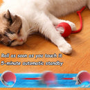 New Cat Interactive Ball Toy Automatic Rolling Ball Faux Tail Rechargeable Smart