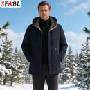 New Winter Parkas Men Jackets Keep Warm Hooded Jackets Winter Coats with Removab