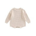 Newborn Baby Knit Long Sleeve Sweater Romper Jumpsuit Autumn Winter