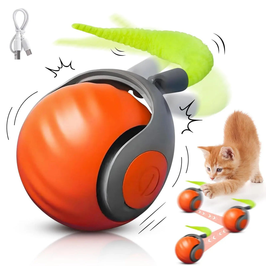 NewSpeedy Tail 2.0 Cat Toy, Speedy Tail Cat Toy, Interactive Cat Ball Toy, Smart