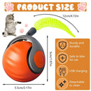 NewSpeedy Tail 2.0 Cat Toy, Speedy Tail Cat Toy, Interactive Cat Ball Toy, Smart