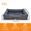 Orthopedic Dog Beds Dark Grey Pet Sofa Cushion with Removable Machine Washable C