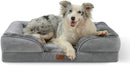 Orthopedic Memory Foam Dog Bed with Bolsters