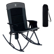 Outdoor Camping Rocking Chair with High Back