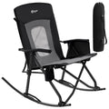 Outdoor Camping Rocking Chair with High Back