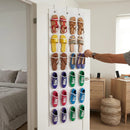 Over-the-Door Shoe Organizer with 24 Clear Pockets