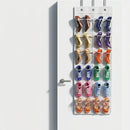 Over-the-Door Shoe Organizer with 24 Clear Pockets