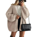 Oversized Open Front Knit Cardigan