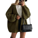 Oversized Open Front Knit Cardigan