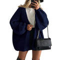 Oversized Open Front Knit Cardigan