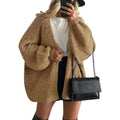 Oversized Open Front Knit Cardigan