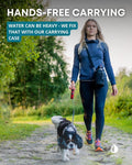 Pet Travel Water Bottle with Attached Drinking Bowl
