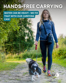 Pet Travel Water Bottle with Attached Drinking Bowl