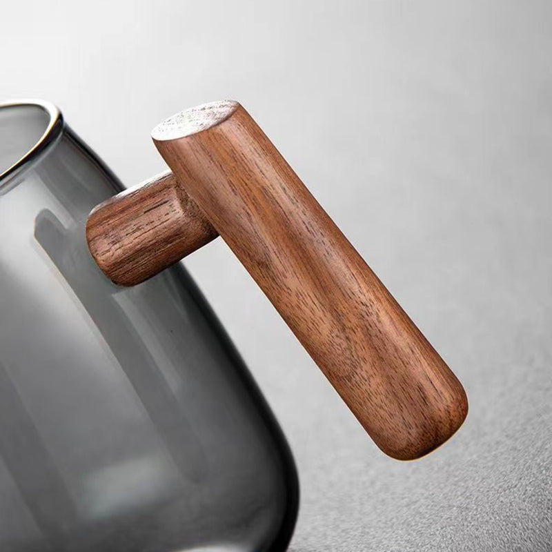 Creative Wooden Handle Glass Tea Set, iBuyXi.com