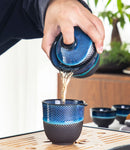 Ceramic Glaze and Unique Travel Teapot Set - view 9