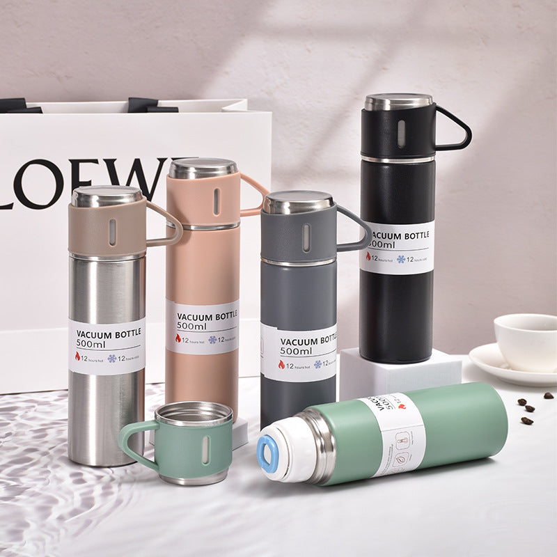 500ml Stainless Thermos & Flask Gift Set, iBuyXi.com