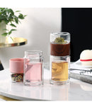 Portable Double Glass Tea Stainless Steel Infuser Filter, iBuyXi.com
