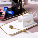 Creative and Gold Handbag Mug Set with Tray Design, iBuyXi.com