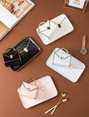Creative and Gold Handbag Mug Set with Tray Design, iBuyXi.com