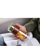 Portable Double Glass Tea Stainless Steel Infuser Filter, iBuyXi.com