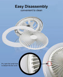 Ceiling Fan With Lights Remote Control E27 Converter Base 30W Smart Remote Control Ceiling Fan With LED Lighting For Living Room- iBuyXi.com