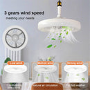 Ceiling Fan With Lights Remote Control E27 Converter Base 30W Smart Remote Control Ceiling Fan With LED Lighting For Living Room- iBuyXi.com