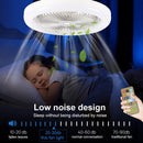 Ceiling Fan With Lights Remote Control E27 Converter Base 30W Smart Remote Control Ceiling Fan With LED Lighting For Living Room- iBuyXi.com