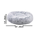 Snowflake White Two Tone - Mr. Peanut's 28" OrthoPlush® Pet Bed