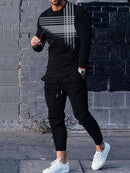 Plaid Sweater Jogger Set