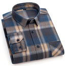 Plus Size 6XL Plaid Shirts For Men 100% Cotton Long Sleeve New Fashion Social Dr