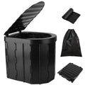 Portable Folding Camping Toilet with Lid