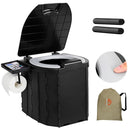 Portable Folding Camping Toilet with Lid