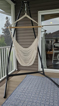 Portable Hammock Chair Swing with Wooden Spreader Bar
