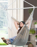 Portable Hammock Chair Swing with Wooden Spreader Bar