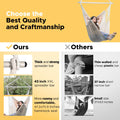 Portable Hammock Chair Swing with Wooden Spreader Bar
