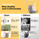 Portable Hammock Chair Swing with Wooden Spreader Bar