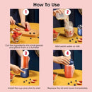 Portable USB Blender, Rechargeable Mini Juicer Cup