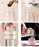 Creative Glass Thermos Mug Portable Vacuum Flask, ibuyxi.com