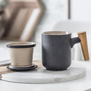 Ceramic Filter Wooden Handle Lid Mug, ibuyxi.com, ibuyxi.com