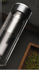 Tea Glass Thermos Bottle Stainless Steel Insulated, iBuyXi.com