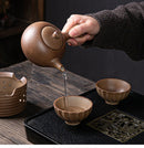 Imitation Firewood Tea Pot Antique Rough Pottery Set, ibuyxi.com