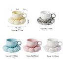 Custom Ceramic Cappuccino Set Flower Design, ibuyxi.com
