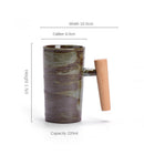 Retro Style Handmade Pottery Coffee Mug Gift, ibuyxi.com