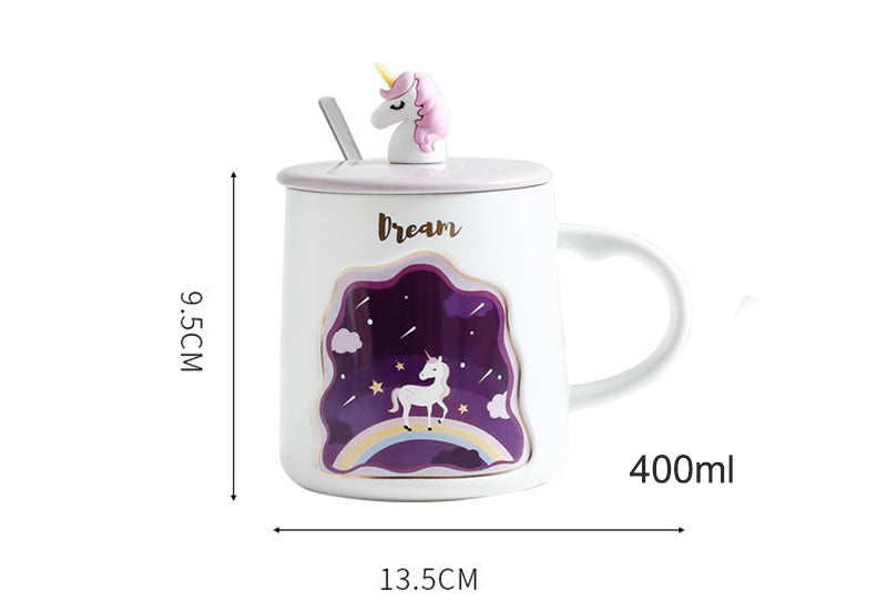 Exquisite 3D Animal Mug Lid Included with Spoon , ibuyxi.com
