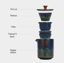 Portable Japanese Compact Teapot 3 Cups Set, ibuyxi.com