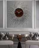Sun Wall Clock for Luxury Living Room Decor, ibuyxi.com