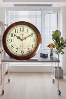 Vintage Wooden Silent Mechanism Wall Clock, ibuyxi.com