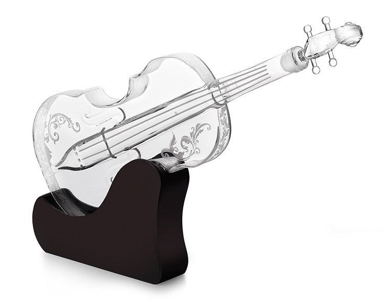 Craft Bottle Violin Glass Decanter Whiskey Set, ibuyxi.com