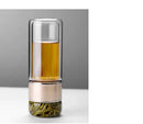 390ML Glass Tea Water Bottle Double Layer Infuser, iBuyXi.com